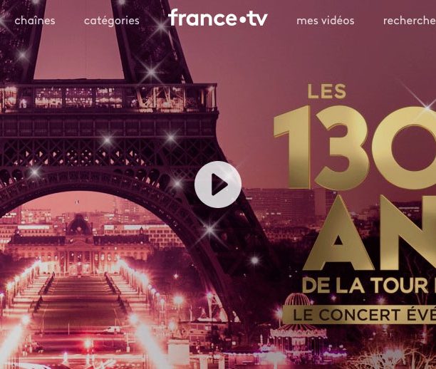 Écran vidéo Isabelle Georges Les 130 ans de la Tour Eiffel