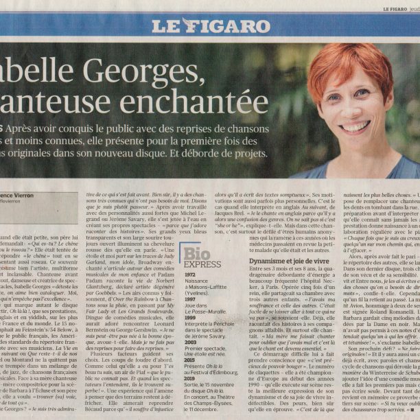 Portrait Isabelle Georges Le Figaro